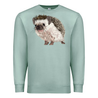 Seafoam Hedgehog Illustrations Premium Sweatshirt - LillyAllenDesigns