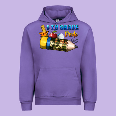 6 Th Grade Dude Urban Hoodie Designed By Bundleandbundleshop