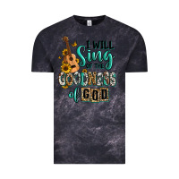 Cloud Black i will sing of the goodness of god Vintage Tee - RanaPortraitStore