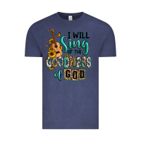 Vintage Denim i will sing of the goodness of god Vintage Tee - RanaPortraitStore