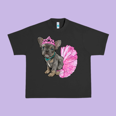 Urban Heavy Tee balerina french bulldog with tutu