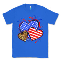 True Royal American flag leopard hearts Classic Tee - Neo Western