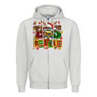 Dove Grey bus driver chrıstmas Zipper Hoodie - AdoDesignShop