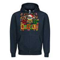 Navy bus driver chrıstmas Zipper Hoodie - AdoDesignShop