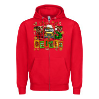 Red bus driver chrıstmas Zipper Hoodie - AdoDesignShop