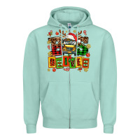 Seafoam bus driver chrıstmas Zipper Hoodie - AdoDesignShop