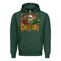 Sports Green bus driver chrıstmas Zipper Hoodie - AdoDesignShop