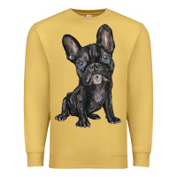 Antique Gold french bulldog Premium Sweatshirt - BarkalooDesign