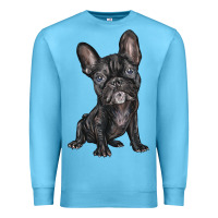 Ocean Blue french bulldog Premium Sweatshirt - BarkalooDesign