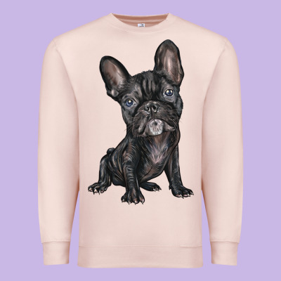 French Bulldog Premium Sweatshirt Designed By Barkaloodesign