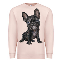 Pale Pink french bulldog Premium Sweatshirt - BarkalooDesign