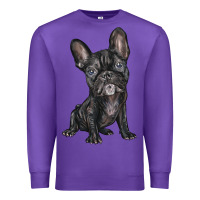 Purple french bulldog Premium Sweatshirt - BarkalooDesign