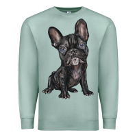Seafoam french bulldog Premium Sweatshirt - BarkalooDesign
