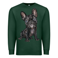 Sports Green french bulldog Premium Sweatshirt - BarkalooDesign