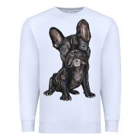 White french bulldog Premium Sweatshirt - BarkalooDesign