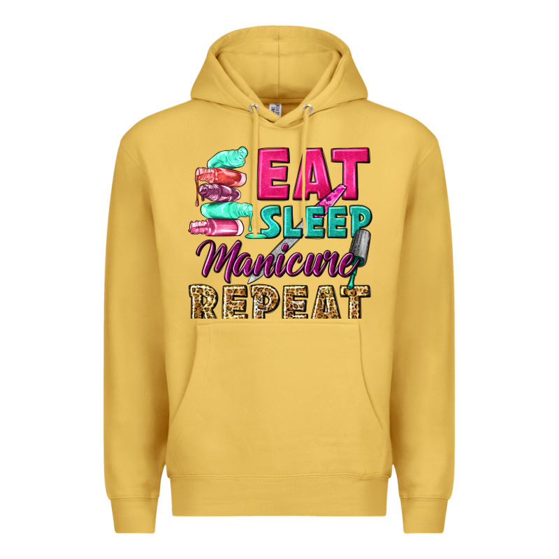 Eat Sleep Manicure Repeat Premium Hoodie by NancyCooperArtShop | Teevron
