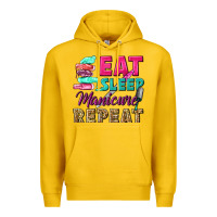 Lemon eat sleep manicure repeat Premium Hoodie - NancyCooperArtShop