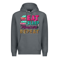 Rock eat sleep manicure repeat Premium Hoodie - NancyCooperArtShop