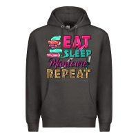 Smoke eat sleep manicure repeat Premium Hoodie - NancyCooperArtShop