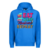 True Royal eat sleep manicure repeat Premium Hoodie - NancyCooperArtShop