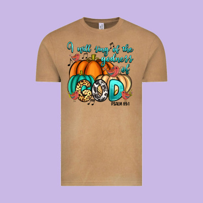 Vintage Tee i will sing of the godness of god psalm 89 1