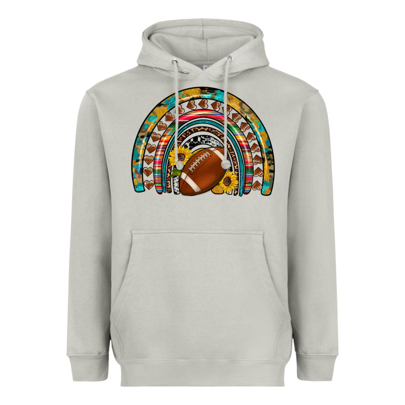 Football Rainbow Heavyweight Hoodie by Artiststas | Teevron