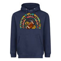 Navy football rainbow Heavyweight Hoodie - Artiststas