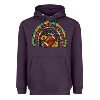 Plum football rainbow Heavyweight Hoodie - Artiststas