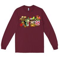 Burgundy mexico coffee Long Sleeve Tee - CTS Tumbler Store