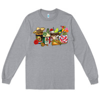 Heather Grey mexico coffee Long Sleeve Tee - CTS Tumbler Store