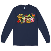 Navy mexico coffee Long Sleeve Tee - CTS Tumbler Store