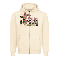 Sandshell she is strong proverbs 31 25 Zipper Hoodie - JahusDesignShop
