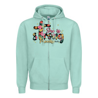 Seafoam she is strong proverbs 31 25 Zipper Hoodie - JahusDesignShop