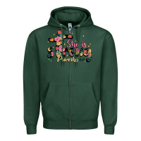 Sports Green she is strong proverbs 31 25 Zipper Hoodie - JahusDesignShop