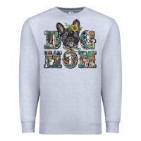 Heather Grey dog mom french bulldog Premium Sweatshirt - BarkalooDesign