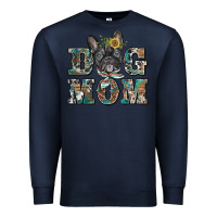 Navy dog mom french bulldog Premium Sweatshirt - BarkalooDesign