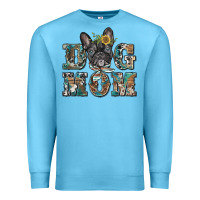 Ocean Blue dog mom french bulldog Premium Sweatshirt - BarkalooDesign