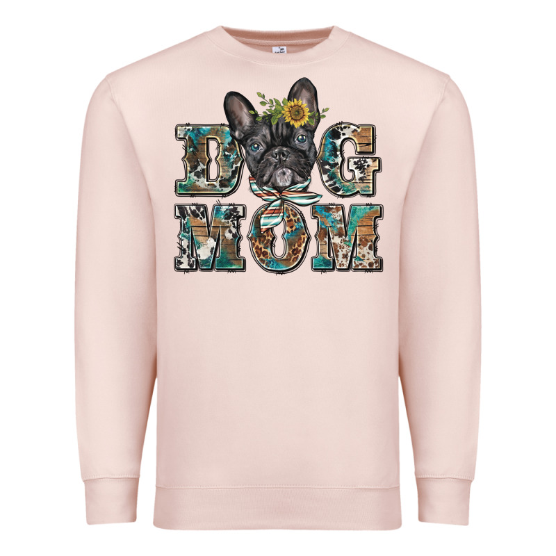 Dog Mom French Bulldog Premium Sweatshirt by BarkalooDesign | Teevron