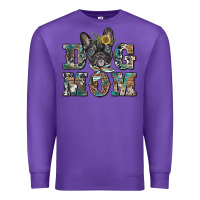 Purple dog mom french bulldog Premium Sweatshirt - BarkalooDesign