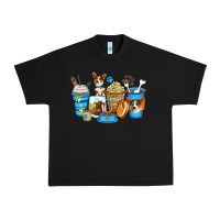 Black corgi coffee cups Urban Heavy Tee - Zillion Design Studio