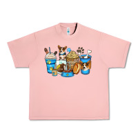 Salmon corgi coffee cups Urban Heavy Tee - Zillion Design Studio