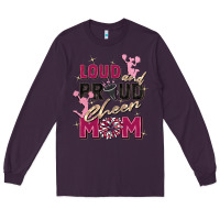 Plum loud and proud cheer mom Long Sleeve Tee - Zillion Design Studio