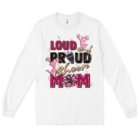White loud and proud cheer mom Long Sleeve Tee - Zillion Design Studio