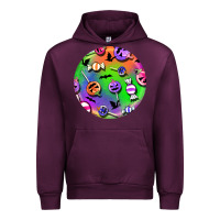 Mauve Wine halloween round earrings 4 Urban Hoodie - BundleAndBundleShop