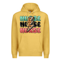 Antique Gold nurse leopard lightning bolt Premium Hoodie - MaliasSmallBusiness