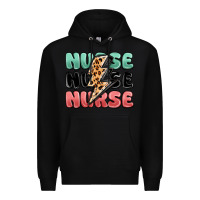Black nurse leopard lightning bolt Premium Hoodie - MaliasSmallBusiness