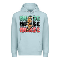 Blue Mist nurse leopard lightning bolt Premium Hoodie - MaliasSmallBusiness
