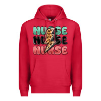 Cardinal nurse leopard lightning bolt Premium Hoodie - MaliasSmallBusiness