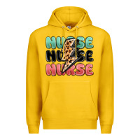 Lemon nurse leopard lightning bolt Premium Hoodie - MaliasSmallBusiness