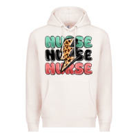 Pale Pink nurse leopard lightning bolt Premium Hoodie - MaliasSmallBusiness